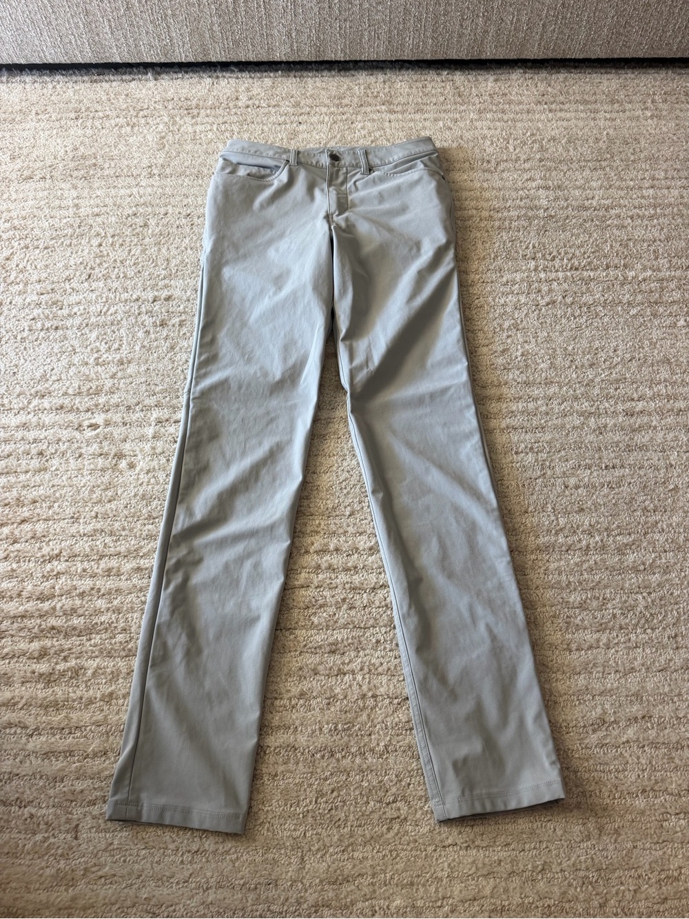 Lululemon men’s grey ABC pants slim tall pants size 30 tall